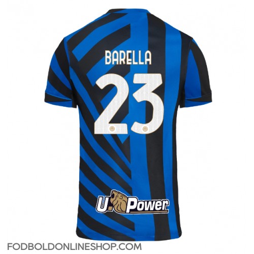 Inter Milan Nicolo Barella #23 Hjemmebanetrøje 2024-25 Kortærmet